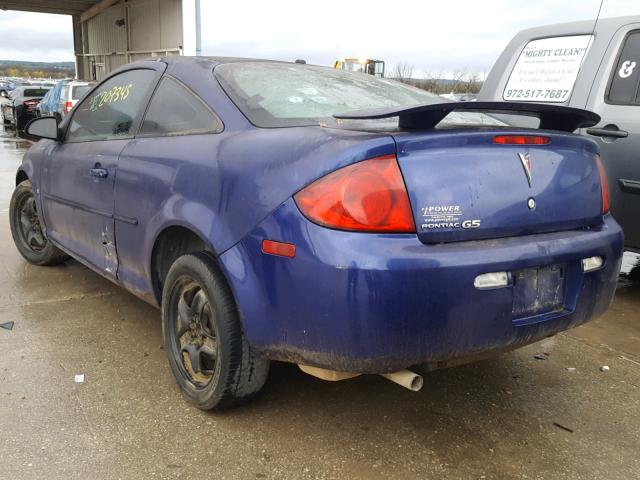 1G2AL15F677270578 - 2007 PONTIAC G5 BLUE photo 3