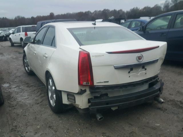 1G6DP57V280126614 - 2008 CADILLAC CTS HI FEA WHITE photo 3