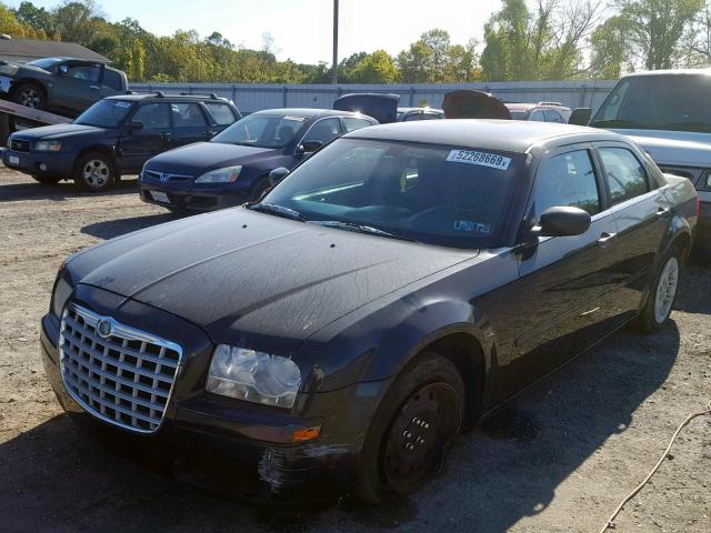 2C3KA43R06H309760 - 2006 CHRYSLER 300 BLACK photo 2