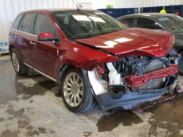 2LMDJ6JK4DBL38555 - 2013 LINCOLN MKX BURGUNDY photo 1