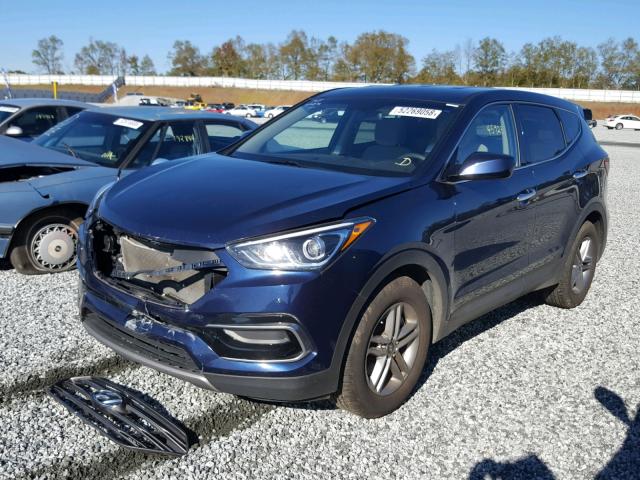 5XYZT3LB0HG436429 - 2017 HYUNDAI SANTA FE S BLUE photo 2