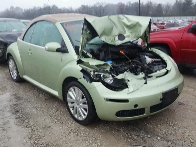 3VWRF31Y08M404496 - 2008 VOLKSWAGEN NEW BEETLE GREEN photo 1