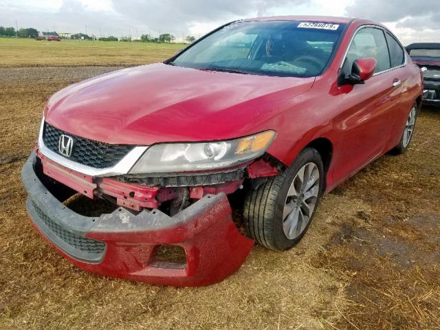 1HGCT1B33DA003588 - 2013 HONDA ACCORD LX- RED photo 2