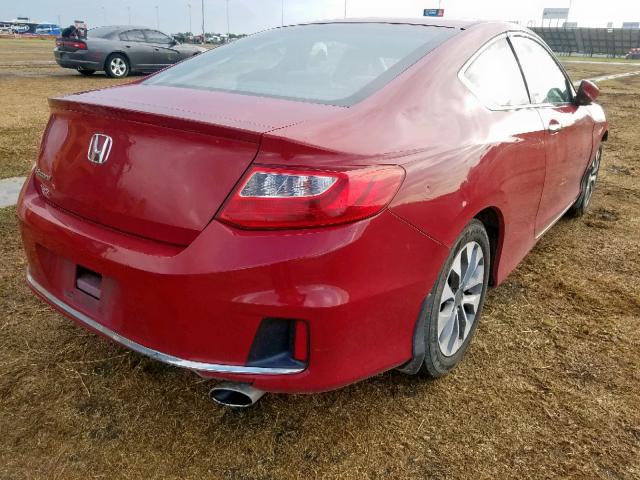 1HGCT1B33DA003588 - 2013 HONDA ACCORD LX- RED photo 4