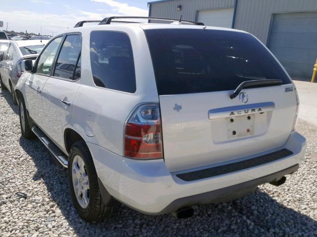 2HNYD18805H505749 - 2005 ACURA MDX TOURIN WHITE photo 3