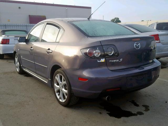 JM1BK324071660368 - 2007 MAZDA 3 S GRAY photo 3