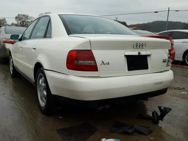 WAUED28D4XA246354 - 1999 AUDI A4 2.8 QUA WHITE photo 3