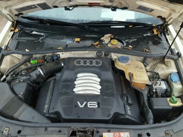 WAUED28D4XA246354 - 1999 AUDI A4 2.8 QUA WHITE photo 7