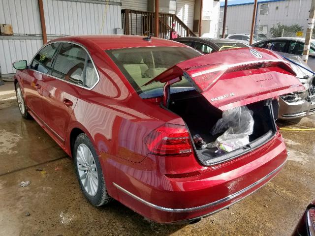 1VWBT7A39GC050015 - 2016 VOLKSWAGEN PASSAT SE RED photo 3