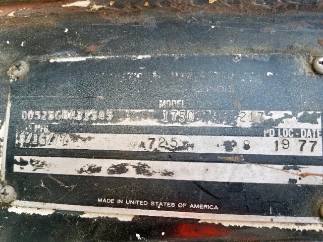 D0525GHA31545 - 1977 INTERNATIONAL ALL MODELS შავი ფოტო 10