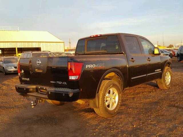 1N6BA0EC0CN307939 - 2012 NISSAN TITAN S BLACK photo 4