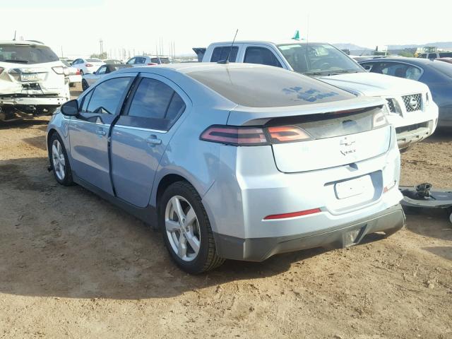 1G1RE6E4XDU149885 - 2013 CHEVROLET VOLT BLUE photo 3