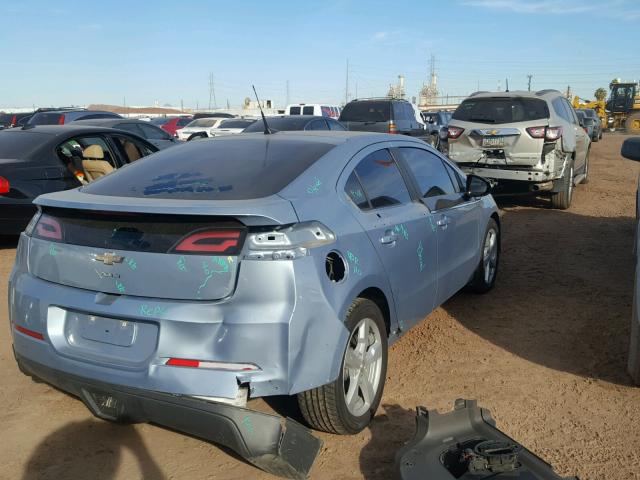 1G1RE6E4XDU149885 - 2013 CHEVROLET VOLT BLUE photo 4