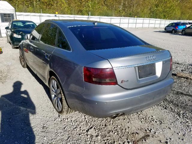 WAUDN74F58N100407 - 2008 AUDI S6 QUATTRO GRAY photo 3