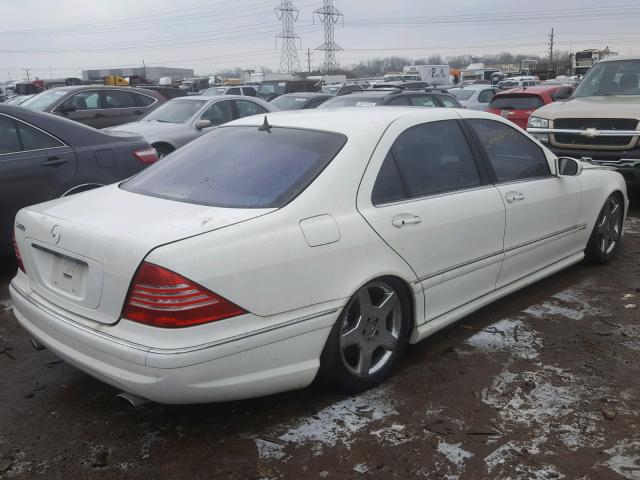 WDBNG76JX3A360786 - 2003 MERCEDES-BENZ S 600 WHITE photo 3