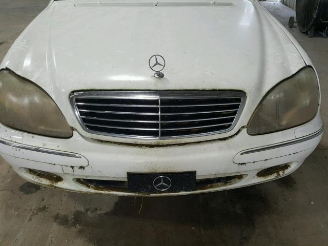 WDBNG70J32A251318 - 2002 MERCEDES-BENZ S 430 WHITE photo 7