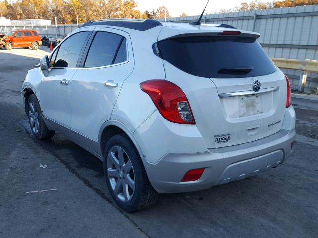 KL4CJCSB0EB728708 - 2014 BUICK ENCORE WHITE photo 3