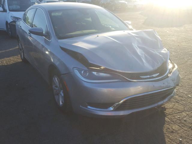 1C3CCCAB9FN644845 - 2015 CHRYSLER 200 LIMITE SILVER photo 1