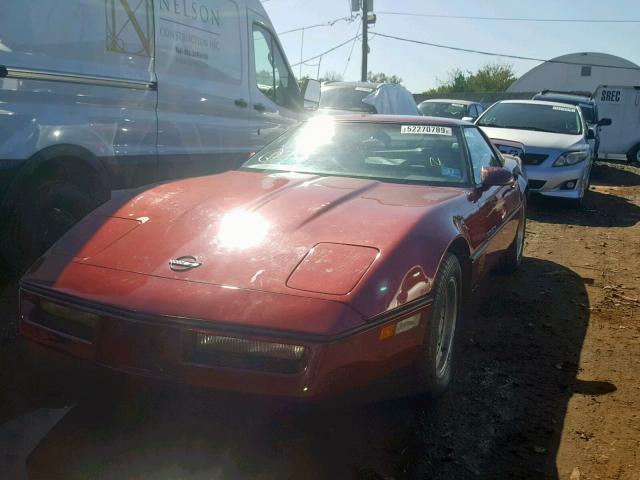 1G1AY0788E5104196 - 1984 CHEVROLET CORVETTE RED photo 2