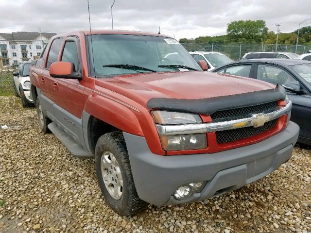 3GNEK13T22G172161 - 2002 CHEVROLET AVALANCHE RED photo 1