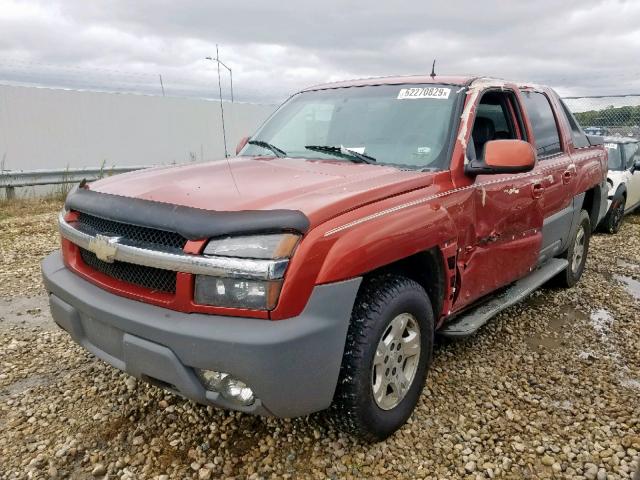 3GNEK13T22G172161 - 2002 CHEVROLET AVALANCHE RED photo 2