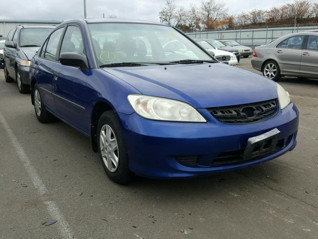 1HGES16375L005663 - 2005 HONDA CIVIC DX V BLUE photo 1