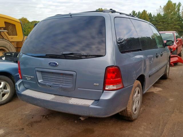 2FMZA51694BA36659 - 2004 FORD FREESTAR S BLUE photo 4