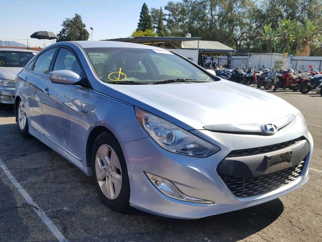 KMHEC4A4XCA035175 - 2012 HYUNDAI SONATA HYB BLUE photo 1