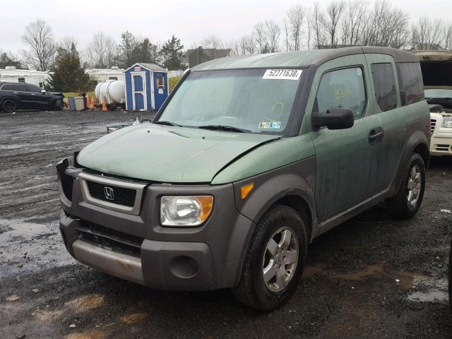 5J6YH28504L010520 - 2004 HONDA ELEMENT EX GREEN photo 2