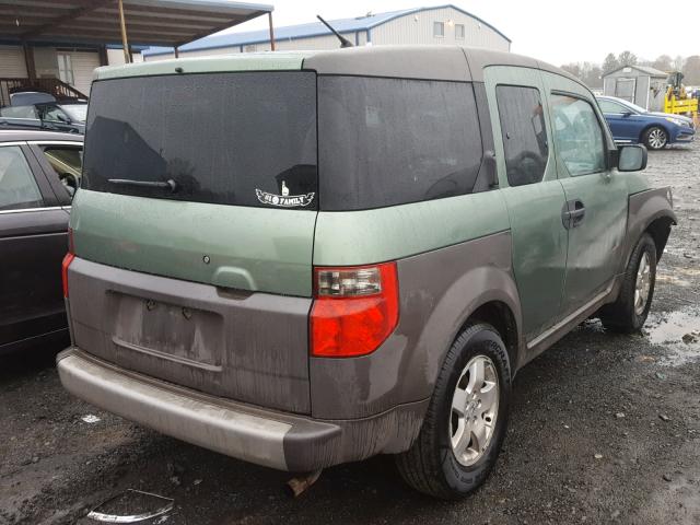 5J6YH28504L010520 - 2004 HONDA ELEMENT EX GREEN photo 4