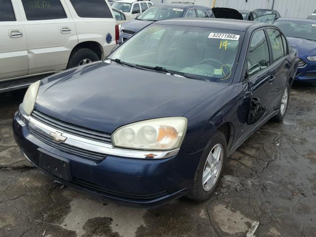 1G1ZT54885F124557 - 2005 CHEVROLET MALIBU LS BLUE photo 2