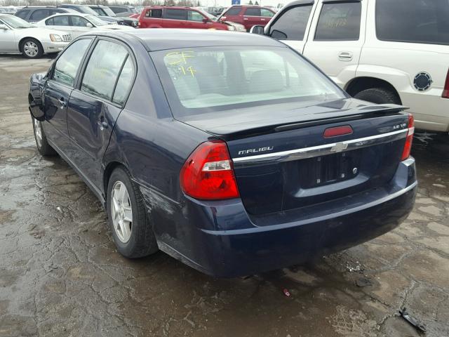 1G1ZT54885F124557 - 2005 CHEVROLET MALIBU LS BLUE photo 3