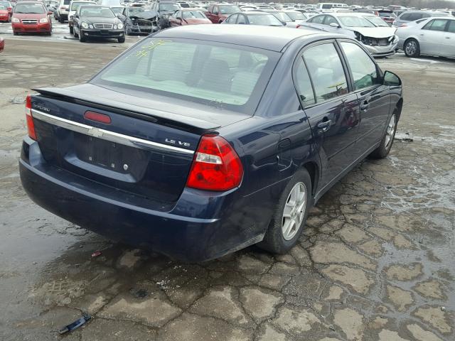 1G1ZT54885F124557 - 2005 CHEVROLET MALIBU LS BLUE photo 4