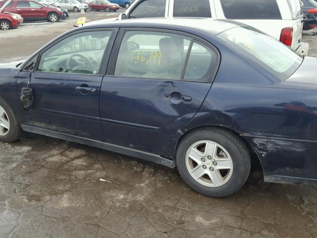1G1ZT54885F124557 - 2005 CHEVROLET MALIBU LS BLUE photo 9