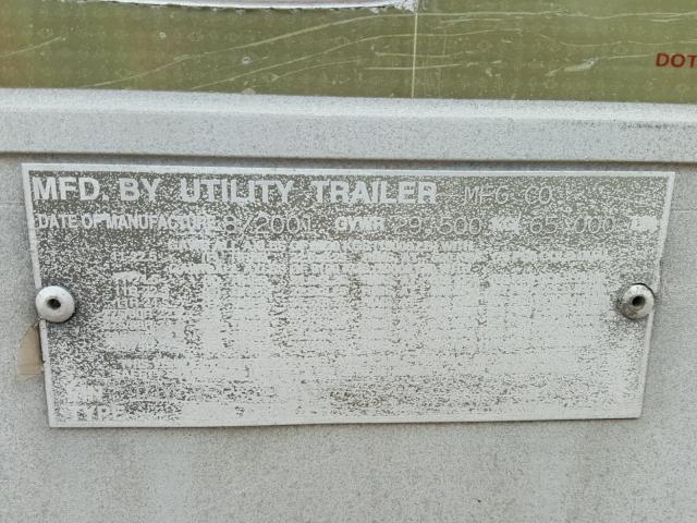 1UYVS25392U774307 - 2002 UTILITY REEFER WHITE photo 10