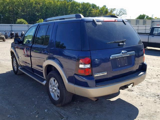 1FMEU64E86UA46837 - 2006 FORD EXPLORER E BLUE photo 3