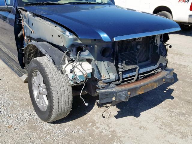 1FMEU64E86UA46837 - 2006 FORD EXPLORER E BLUE photo 9