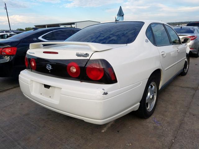 2G1WF52E559243405 - 2005 CHEVROLET IMPALA WHITE photo 4