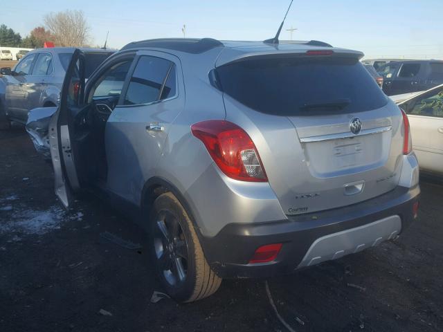 KL4CJBSB5EB640327 - 2014 BUICK ENCORE CON SILVER photo 3