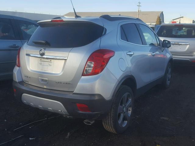 KL4CJBSB5EB640327 - 2014 BUICK ENCORE CON SILVER photo 4