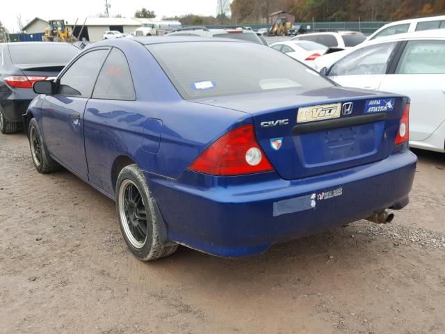 1HGEM21104L039867 - 2004 HONDA CIVIC DX V BLUE photo 3