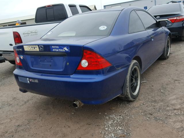 1HGEM21104L039867 - 2004 HONDA CIVIC DX V BLUE photo 4