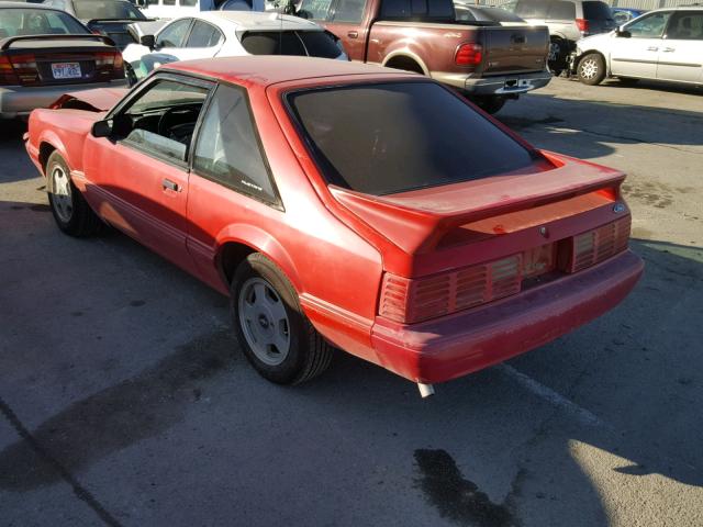 1FACP41M4NF174102 - 1992 FORD MUSTANG LX RED photo 3