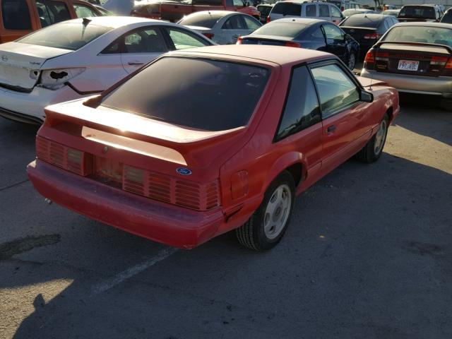 1FACP41M4NF174102 - 1992 FORD MUSTANG LX RED photo 4