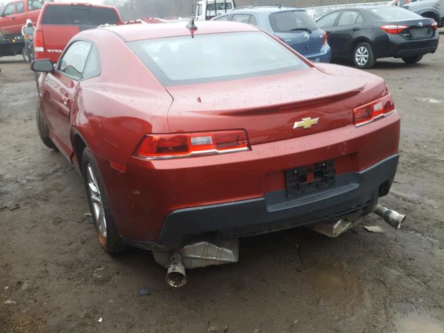 2G1FA1E37E9173357 - 2014 CHEVROLET CAMARO LS BURGUNDY photo 3