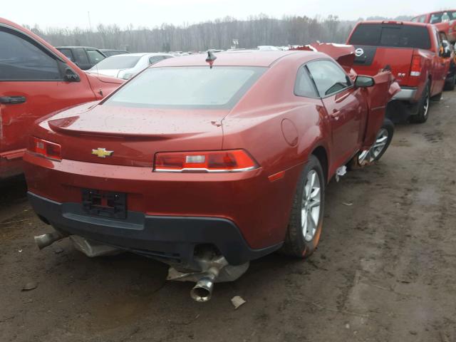 2G1FA1E37E9173357 - 2014 CHEVROLET CAMARO LS BURGUNDY photo 4