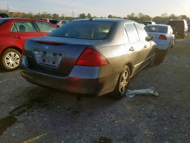 1HGCM56837A030997 - 2007 HONDA ACCORD EX GRAY photo 4