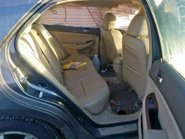 1HGCM56837A030997 - 2007 HONDA ACCORD EX GRAY photo 6