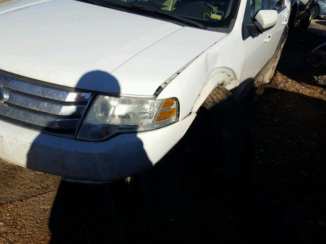 1FMDK05W68GA33947 - 2008 FORD TAURUS X S WHITE photo 9