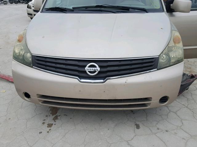 5N1BV28U17N130018 - 2007 NISSAN QUEST S TAN photo 9